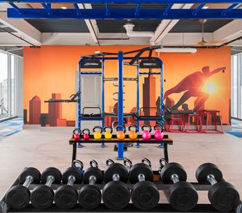 State-of-the-art fitness center with peloton cycle® studio